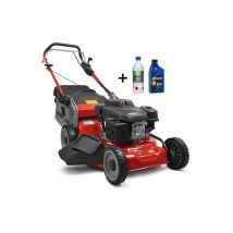 Weibang - Tagliaerba a scoppio trazionato WB506SC3 scarico laterale mulching + benzina e olio