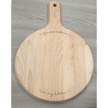 Tagliere in legno di Faggio Con incisione a Laser 45x32cm Per Servire Salumi