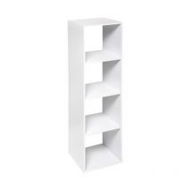 Tagère 4 Cases 'Mix n Modul' 134cm Blanc