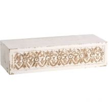 Tagère antique blanc patiné