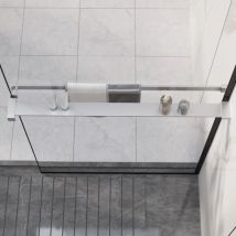 Maison Chic - tagère de douche Meuble Étagère Meuble de rangement paroi de douche à l'italienne Chromé 80 cm 38343