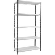 Simonrack - tagère métallique Simon Rack avec vis anthracite/blanc 5 étagères 1800x800x300 mm Fabriquée en Espagne