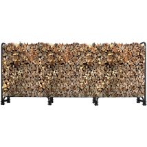 Quick-star - tagère en métal pour Bois de cheminée Anthracite 272 x 25 x 95 cm Épaisseur 0,85 m