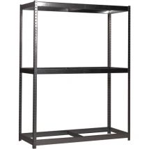 Étagère métallique Simon Rack sans vis couleur anthracite 3 étagères 2000x1500x900 mm Fabriquée en Espagne