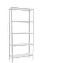 Simonrack - tagère métallique Simon Rack sans vis couleur blanche 5 étagères 1800x800x300 mm Fabriquée en Espagne