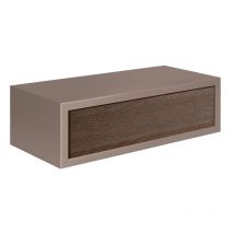 Sanitec - Tiroir suspendu moderne pour entrée salon bureau et chambre Lego - Marron Noyer