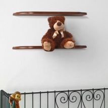 Tagère en bois chambre d'enfant et salon design rustique Saturne