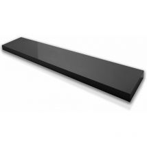 Casa Pura - tagère murale Stockholm Mat Noir 3 tailles 60 cm x 23 cm x 3,8 cm