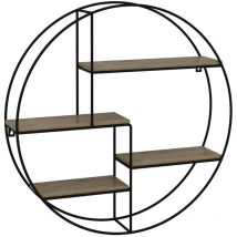 Tagère Fyrk, Chêne, 55 x 55 cm Rond Vicco