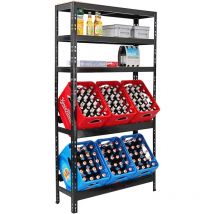Proregal-regale Günstig Kaufen - tagère pour caisses de boissons bodensee HxPxL 180x100x30 cm 6 caisses + 3 planches Blanc