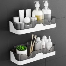 Mezheng - tagères pour douche, paniers de douche, paniers de rangement, paniers de douche, étagères de salle de bain, étagères murales sans trous,