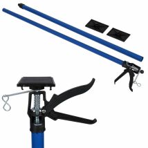 Helloshop26 - tai de soutien support de plafond tige télescopique barre acier 115-290cm 30 kg bleu