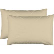 2 Taies d'Oreiller 50 x 70 cm - Ficelle