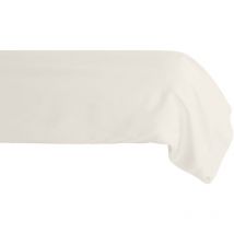 Taie de traversin uni percale de coton manoir