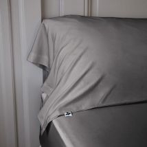 Taie de traversin 85 x 185 cm satin de bambou bambou Salomé Anthracite