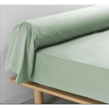 Taie de traversin 85 x 185 cm taie d'oreiller doux en percale 100 % coton coloris sauge