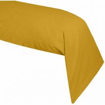 Une Taie de traversin Couleur Moutarde - 45 x 185 cm
