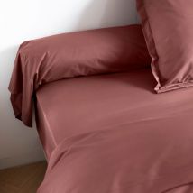 Taie de traversin coton percale Rose 180 cm Someo morphee