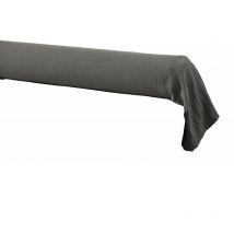 Taie de traversin 'Gaïa' 85 x 185 cm 'Gaze de Coton' - Couleur: Gaïa Granit - Taille de taie de traversin: 85 x 185 cm