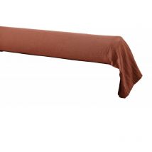 Taie de traversin "Gaïa" 85 x 185 cm "Gaze de Coton" - Couleur: Gaïa Terracotta - Taille de taie de traversin: 85 x 185 cm