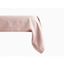 Taie de traversin Palace pur coton teint lavé, 63 fils/cm² Vent Du Sud Palace Rose - 43 x 195 cm