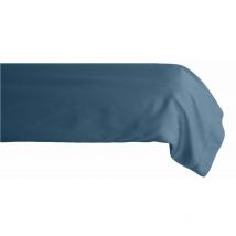 Taie de traversin percale pur coton peigné longues fibres 80 fils/cm² Vent Du Sud Marine - 43 x 195 cm
