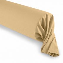 Taie de traversin Taupe 45 x 185 cm / 100% Coton / 57 fils/cm²