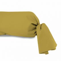 Taie de traversin uni 85x185 cm zzz jaune
