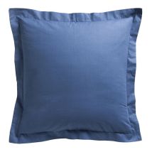Taie d'oreiller Privacy Today 100% coton 57 fils unie carrée Ciel d'Orage
