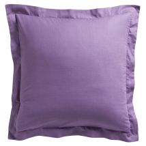Taie d'oreiller Privacy Today 100% coton 57 fils unie carrée Figue