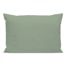 Taie d'oreiller 100% Percale de coton - Sauge - 50x75cm