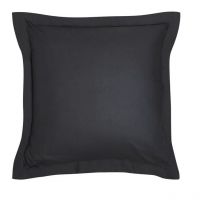 Taie d'oreiller TODAY Essential - 63 x 63+5 cm - 100% Coton uni - Fusain