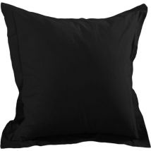 Une taie d'oreiller 65x65 cm - Noir