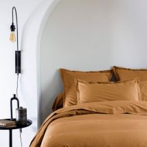 Taie d'oreiller coton percale Jaune 50x70 Someo morphee