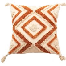 Taie d'oreiller de style simple, housse de coussin à pompons, housse de coussin en coton coloré