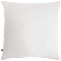 Taie d'oreiller double gaze de coton blanc 60x60 cm