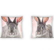 Taie d'oreiller en coton 40x40 Lapin Sauvage