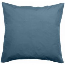Taie d'oreiller en percale de coton 80 fils 65x65cm - Azur