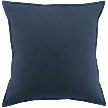 Taie d'oreiller flanelle 100% coton 63x63 cm candice Bleu Nuit