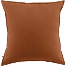 Taie d'oreiller flanelle orange 63x63 cm