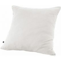 Taie d'oreiller Gaze de coton 60x60 gaia coloris Blanc Chantilly