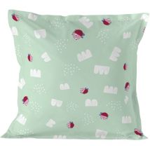 Taie d'oreiller Happyfriday Moshi Moshi Patchword animal Multicouleur 60 x 60 cm