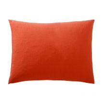 Taie d'oreiller 'Noah' 50 x 70 cm 'Gaze de Coton' - Noah Terracotta