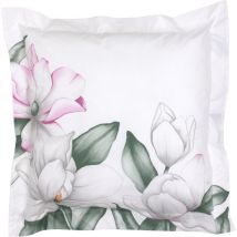 Taie d'oreiller percale de coton magnolia 65x65 cm