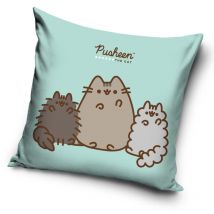 Taie d'oreiller polyester 40x40 Pusheen bleu