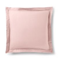 Taie d'oreiller "Prémium" toutes dimensions - Prémium Rose Dragée - 63 x 63 cm volant plat piqué