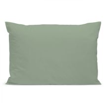 Bleu Calin - Taie D'Oreiller 100% Percale De Coton - Sauge - 50x75cm