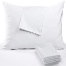 Ahlsen Taie Oreiller Imperméable (50x70cm, 2 Pièces) - Taie Oreiller Avec Fermeture Éclair - Respirante Et Anti-transpiration & Acariens - Protège 