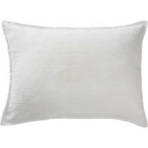 Taie oreiller Lin lave Soline 50 x 70 cm blanc