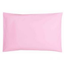 Taie d'oreiller bébé coton bio rose 40x60